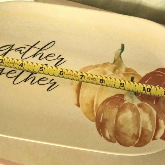 .Thanksgiving Pumpkin Serving Tray 13 ×6 - Picture 4 of 4